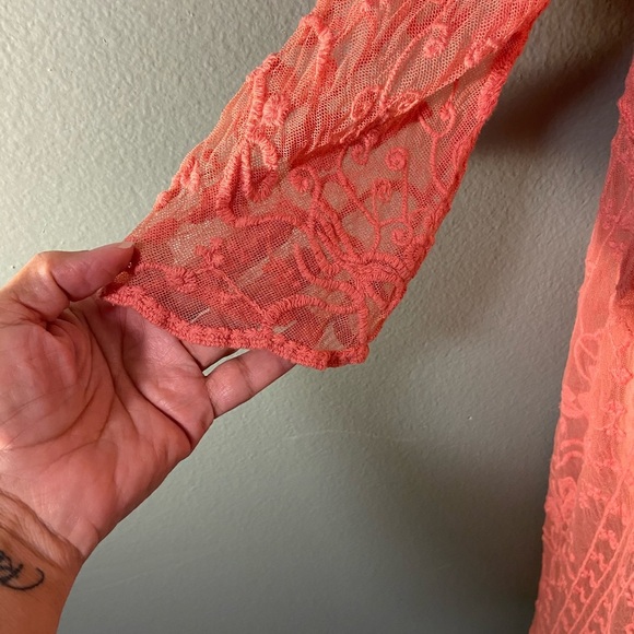 Indigo Poppy coral kimono - Picture 11 of 15